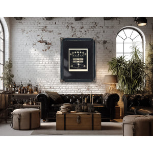 The Celestial Mechanics of Light and Shadow — Part A — Framed Wall Art Room View | Bella Frye