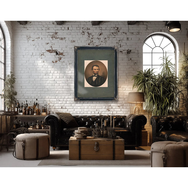 Abraham Lincoln 186 1865 1 — Framed Wall Art Room View | Bella Frye