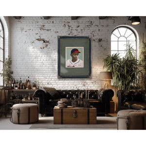 Satchel Paige 1949 Bowman 384ced — Framed Wall Art Room View | Bella Frye