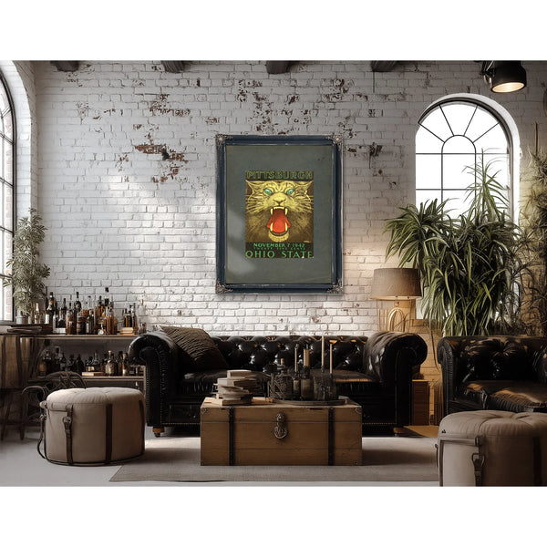 Cover Photo of the November 7 1942 University of Pittsburgh Versus the Ohio 16b88 — Framed Wall Art Room View | Bella Frye