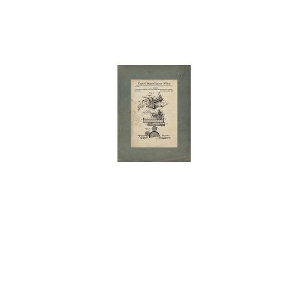 The Cutting Edge Loewenthals Parallel Shears Patent — Framed Wall Art Room View | Bella Frye