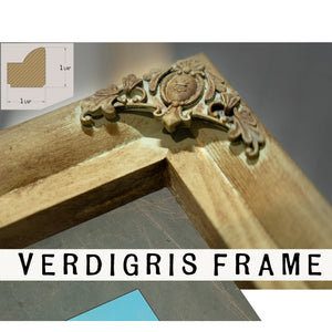 The Colossus and the Silver Leviathan Libertys Vigil at the Golden Door — Framed Wall Art Room View | Bella Frye