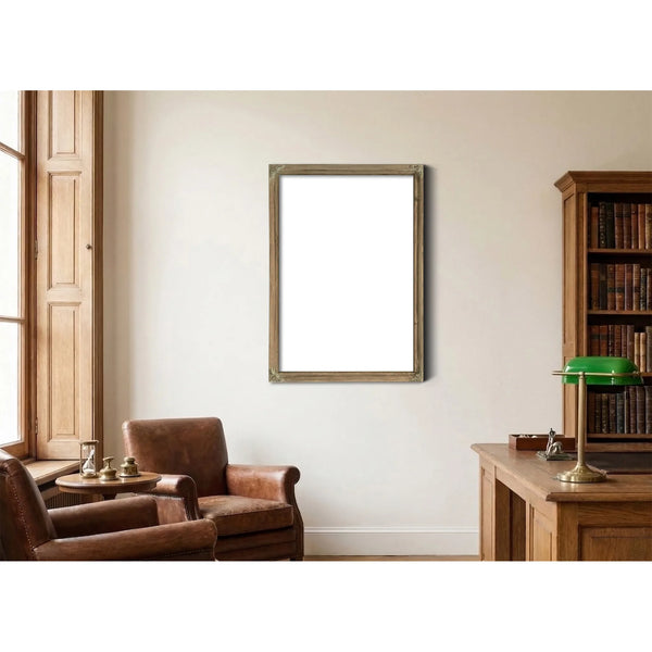 The Baltimore Harbor Sentinel Lighthouse Engineering Blueprint — Bourbon Framed Canvas Print | Bella Frye