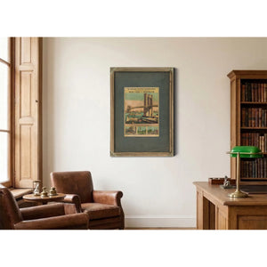 The Wonderful East River Suspension Bridge Connecting the Great Cities of New York and Brooklyn 1883 — Framed Wall Art Room V