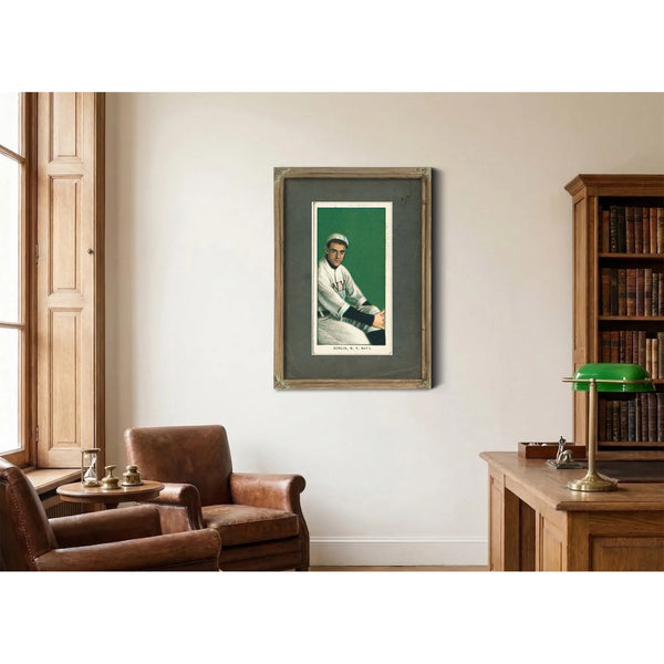 Mike Donlin New York Giants Baseball Card Portrait 2 — Framed Wall Art Room View | Bella Frye