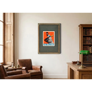 Leaf Ted Williams — Framed Wall Art Room View | Bella Frye