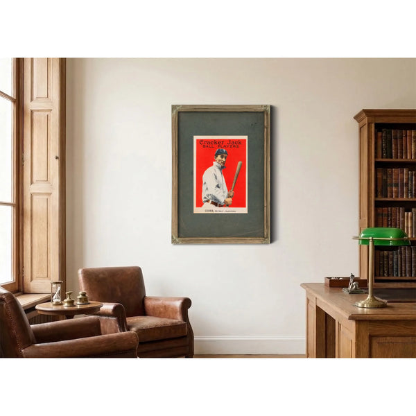 Cracker Jack Ty Cobb — Framed Wall Art Room View | Bella Frye