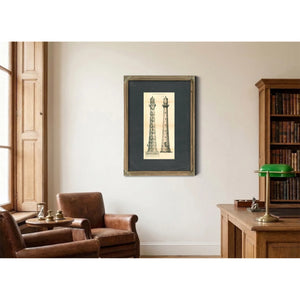 The Iron Sentinel of Cape Canaveral Maritime Engineering Blueprint — Framed Wall Art Room View | Bella Frye