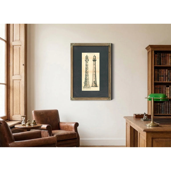 The Iron Sentinel of Cape Canaveral Maritime Engineering Blueprint — Framed Wall Art Room View | Bella Frye
