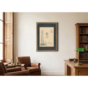 Sand Island Light Station Blueprint 8th District Engineering Drawings