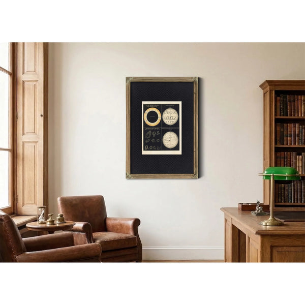 The Burning Eye Victorian Studies of Solar Phenomena and Planetary Transits — Framed Wall Art Room View | Bella Frye