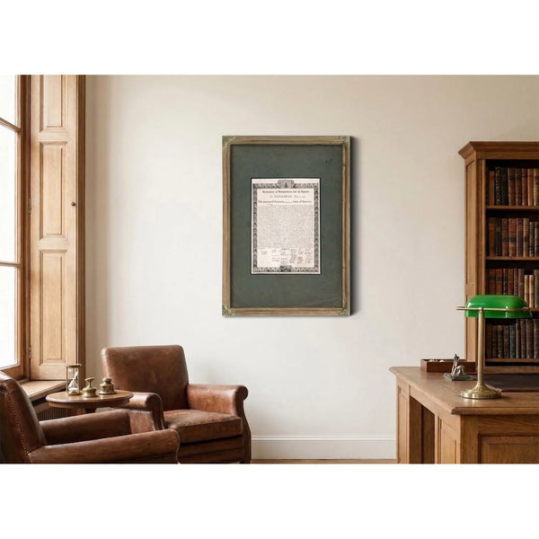 Declaration of Independence and Its Signers 196 — Framed Wall Art Room View | Bella Frye