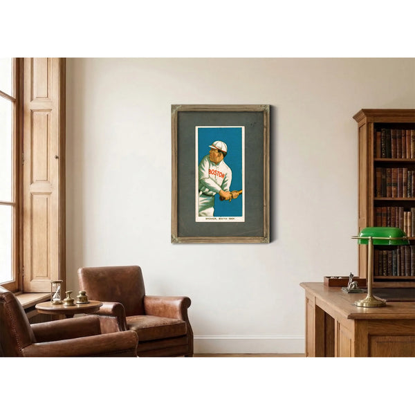 Tris Speaker White Borders Baseball Card 41c1 — Framed Wall Art Room View | Bella Frye