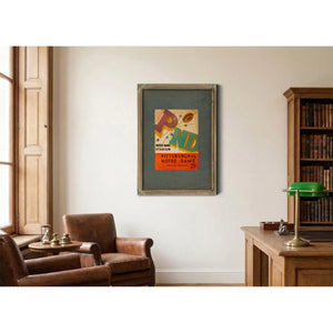 Official Football Program for the October 19 1935 Notre Dame Versus Pittsburgh — Framed Wall Art Room View | Bella Frye