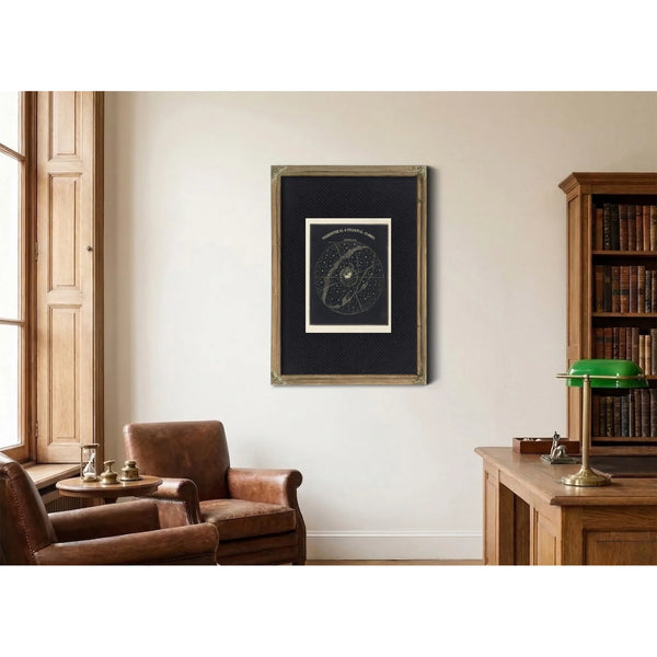 The Cosmic Mirror Smith's Celestial Sphere With Earth at Center — Framed Wall Art Room View | Bella Frye