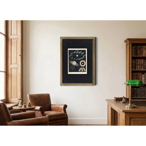 Saturn's Cosmic Theater Celestial Mechanics of the Ringed World — Framed Wall Art Room View | Bella Frye