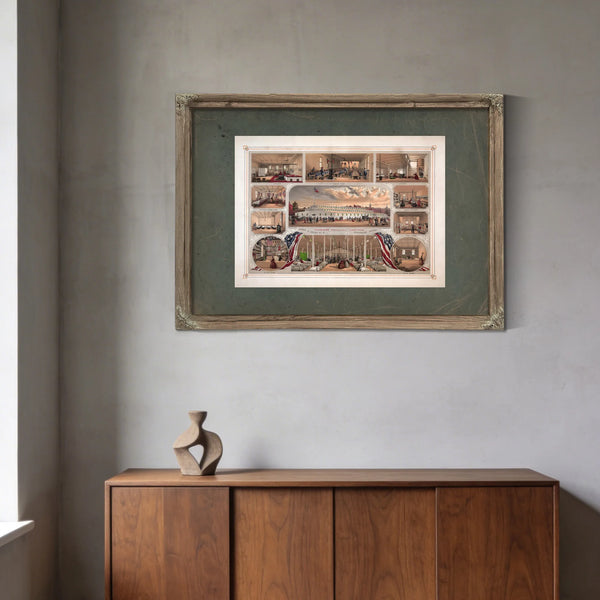 Citizens Volunteer Hospital Corner of Broad St Washington Avenue Philadelph — Framed Wall Art Room View | Bella Frye