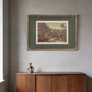 Entrance of Cortez Into Mexico 19th Century — Framed Wall Art Room View | Bella Frye