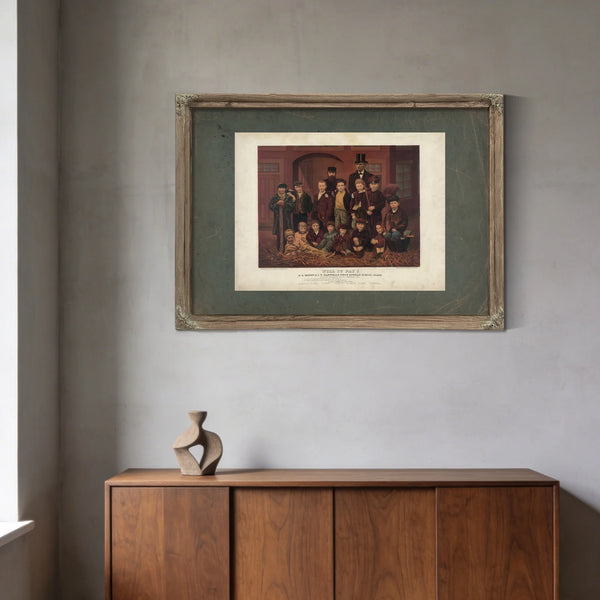 Dl Moody and Jv Farwells First Sunday School Class North Market Hall Chicago — Framed Wall Art Room View | Bella Frye