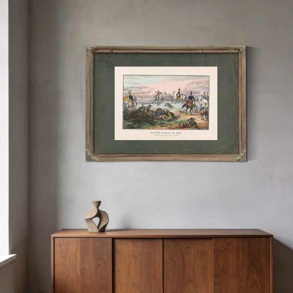 Battle of Mill El Renear the City of Mexicosept 8th 1847 1847 — Framed Wall Art Room View | Bella Frye