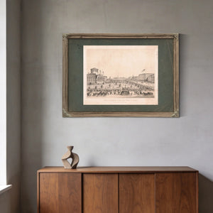 Funeral Obsequies of the Late President Abraham Lincoln Columbus Ohio April — Framed Wall Art Room View | Bella Frye