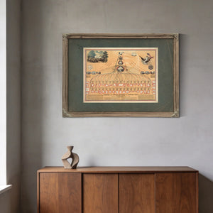 Diagram of the Federal Government and American Union by N Mendal Shafer Atto — Framed Wall Art Room View | Bella Frye