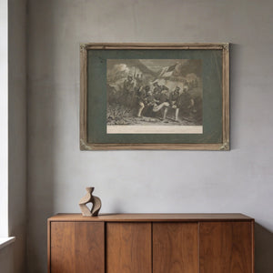 Fall of Lieutenant Colonel Henry Clay Junior 1855 — Framed Wall Art Room View | Bella Frye