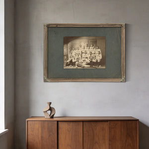 Boston Americans Team Picture — Ebony Framed Canvas Print | Bella Frye