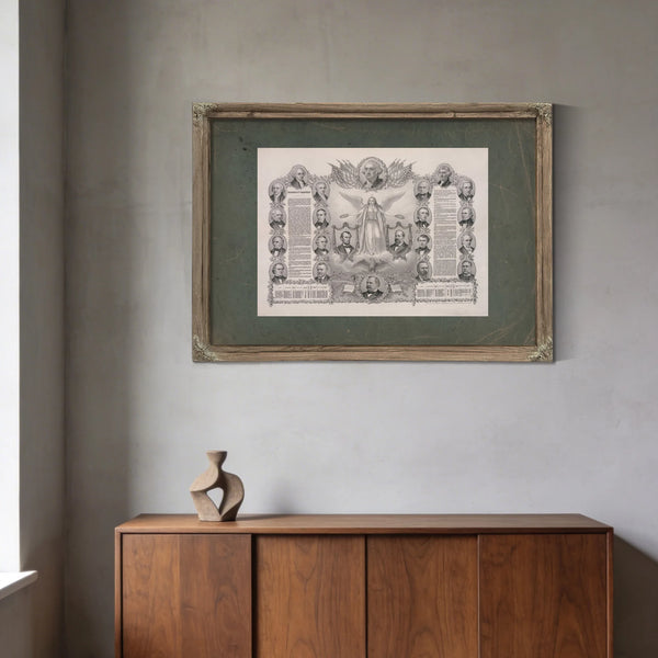Declaration of Independence 1884 — Framed Wall Art Room View | Bella Frye