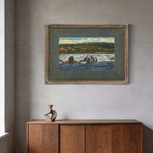 Willamette Falls At Oregon City Oregon — vintage wall art by Bella Frye