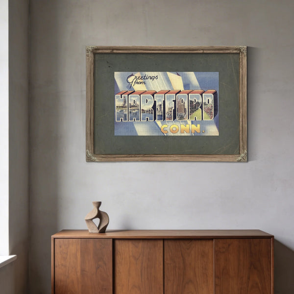Connecticut Hartford — Framed Wall Art Room View | Bella Frye