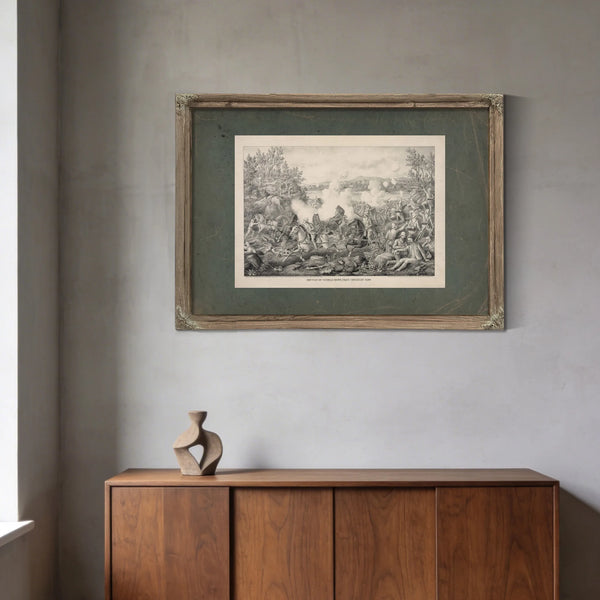 Battle of Tugela River Near Cheveley Camp 19th Century — Framed Wall Art Room View | Bella Frye