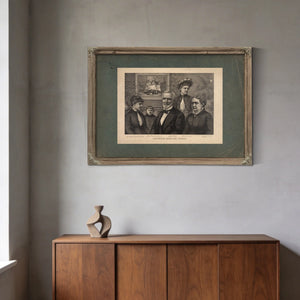 Jefferson Davis and Family 189 — Framed Wall Art Room View | Bella Frye