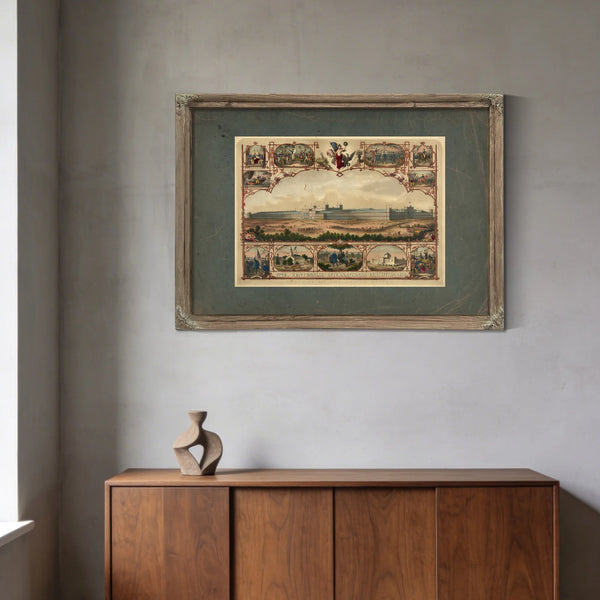 1776 Centennial International Exhibition 1876 History of the United States 18 — Framed Wall Art Room View | Bella Frye