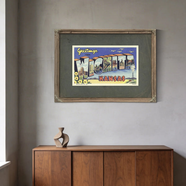 Kansas Wichita — Framed Wall Art Room View | Bella Frye