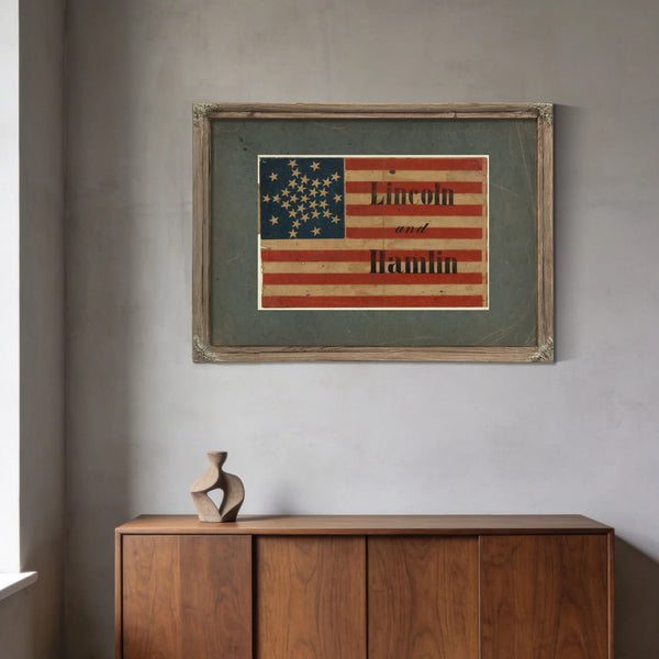Lincoln and Hamlin 186 1 — Framed Wall Art Room View | Bella Frye