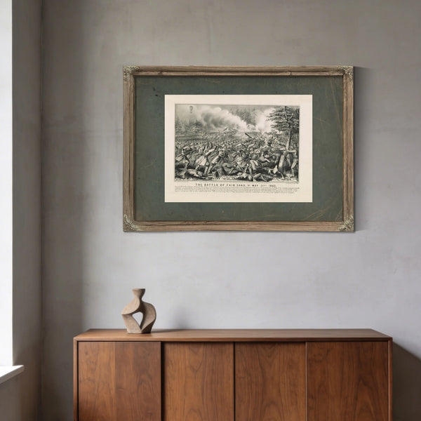 Battle of Fair Oaks Va May 31st 1862 1862 — Framed Wall Art Room View | Bella Frye