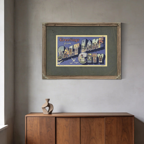 Utah Salt Lake City — Framed Wall Art Room View | Bella Frye