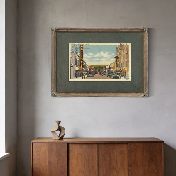 Main Street Pendleton Oregon — vintage wall art by Bella Frye