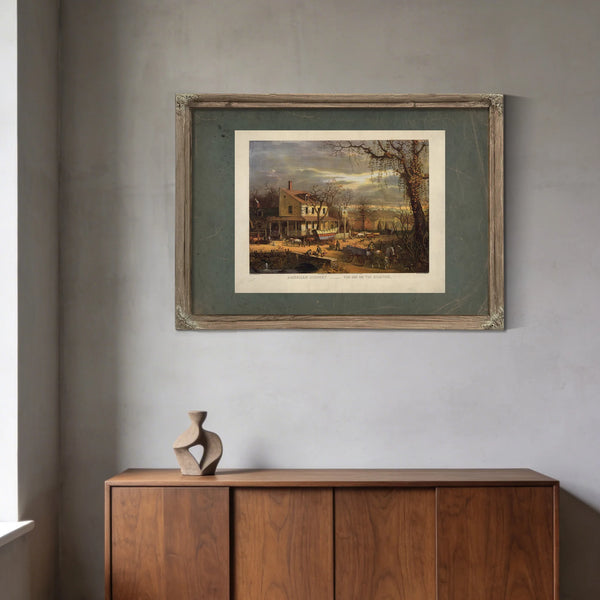 American Scenery the Inn on the Roadside 1872 — Framed Wall Art Room View | Bella Frye