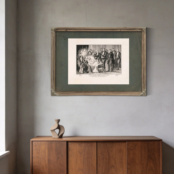 Death of General Zachary Taylor 185 — Framed Wall Art Room View | Bella Frye