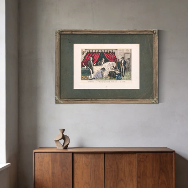 Death of Washington Dec 14 Ad 1799 1846 — Framed Wall Art Room View | Bella Frye