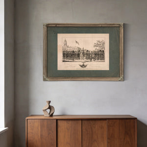 38th Regiment Jefferson Guards New York State Artillery 1843 — Framed Wall Art Room View | Bella Frye
