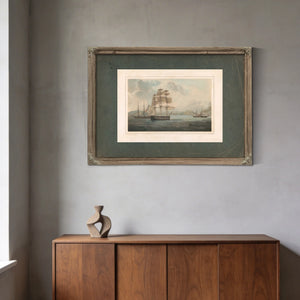 Frigate America Frigate La Rein Blanche 19th Century — Framed Wall Art Room View | Bella Frye