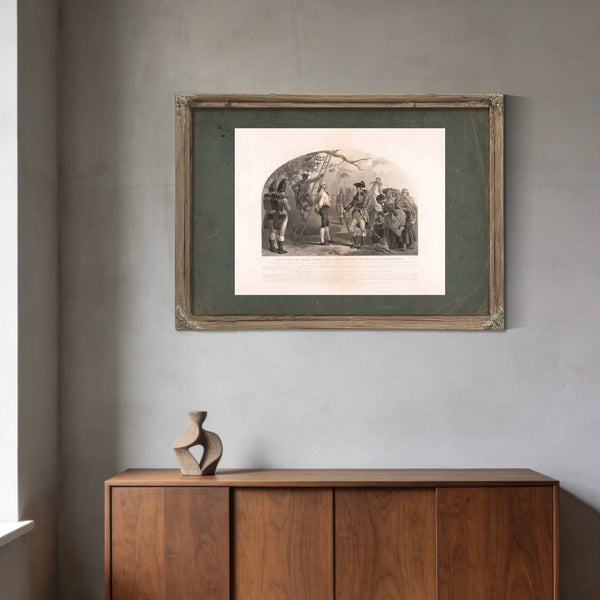 Last Words of Captain Nathan Hale the Hero Martyr of the American Revolution — Framed Wall Art Room View | Bella Frye