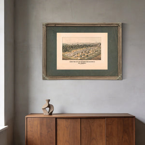 Camp of the 7 Me V Rgt Patterson Park Baltimore Md Col Marshall Looking Ssw — Framed Wall Art Room View | Bella Frye