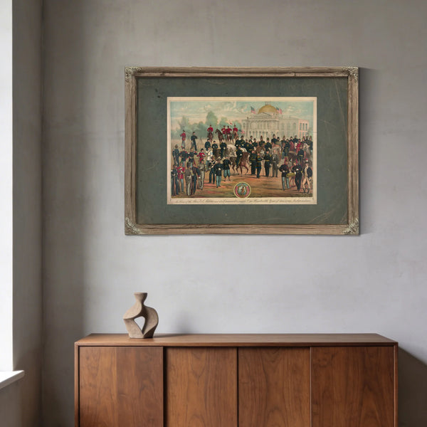 in Honor of the Mass Vol Militia and Its Commanders and the One Hundredth Ye — Framed Wall Art Room View | Bella Frye