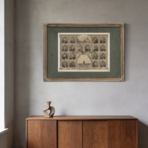 1776 Presidents of the United States 1876 1874 — Framed Wall Art Room View | Bella Frye