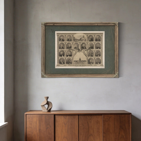 1776 Presidents of the United States 1876 1874 — Framed Wall Art Room View | Bella Frye