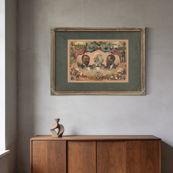Heroes of the Colored Race 1883 — Framed Wall Art Room View | Bella Frye